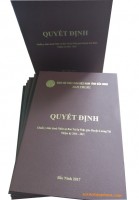 Kẹp trình ký bìa da Nâu