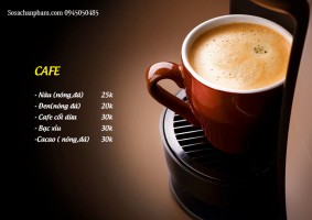 Menu Cafe cổ