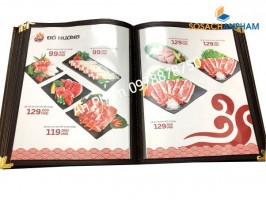 Menu nhà hàng cao cấp