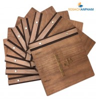 Menu bìa gỗ