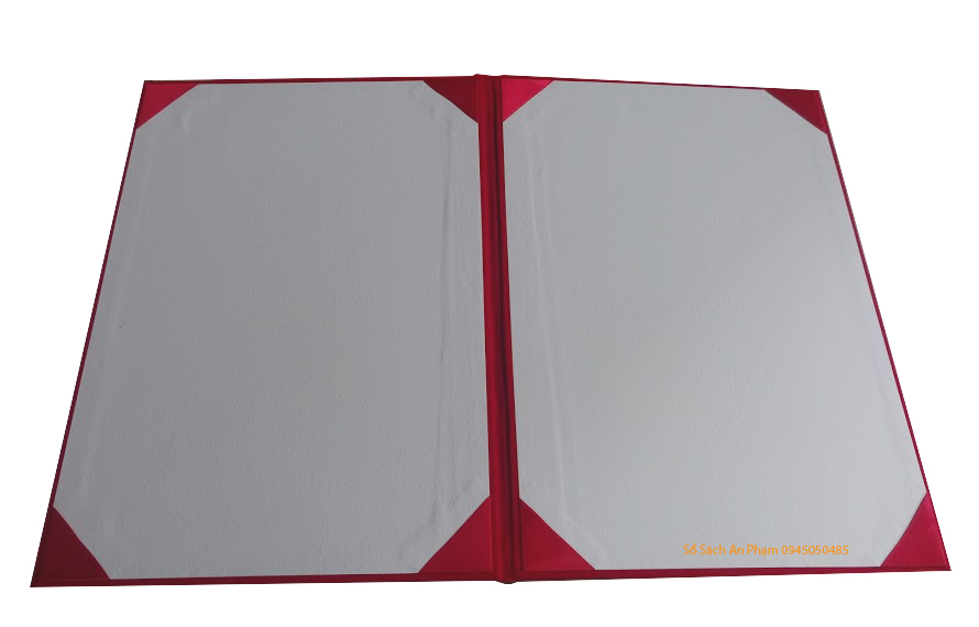 Bìa nhung đỏ A4