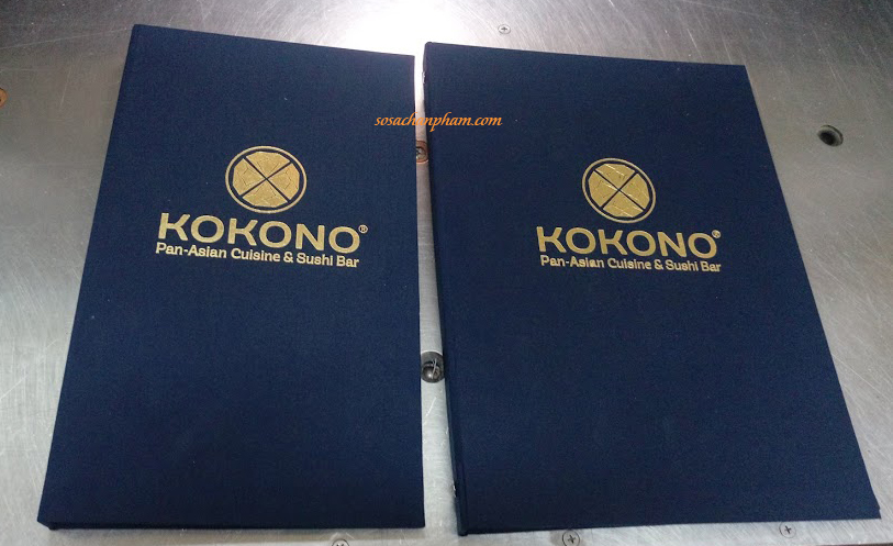 Menu vải bồi cốt gỗ