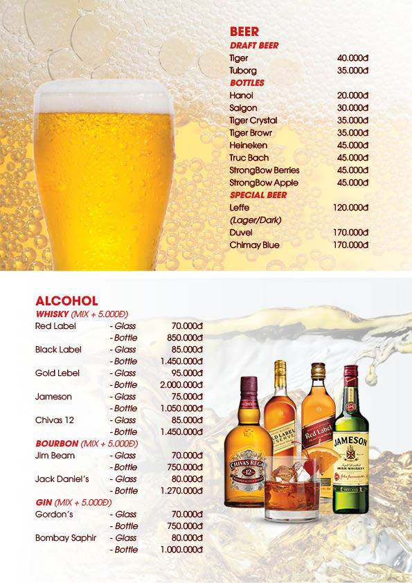 Menu Rượu