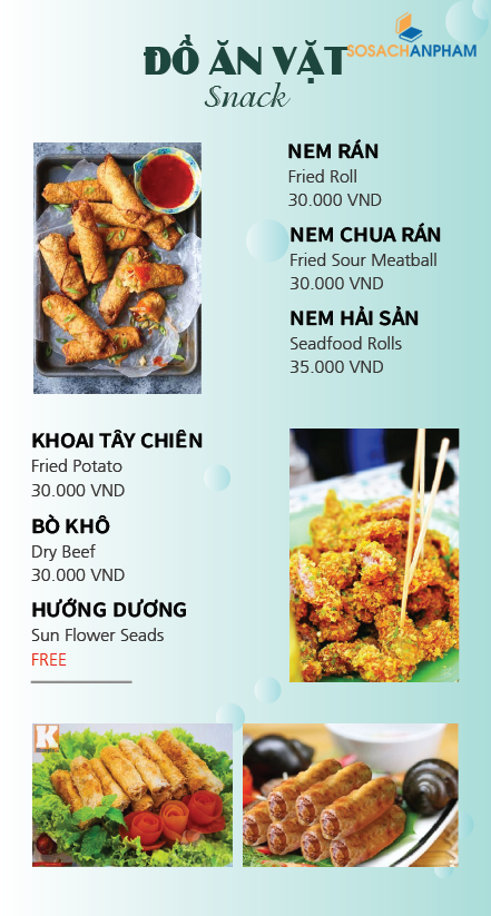 Thiết kế Menu nhà hàng