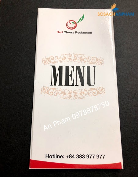 Menu nhà hàng - Phong cách - Ấn tượng