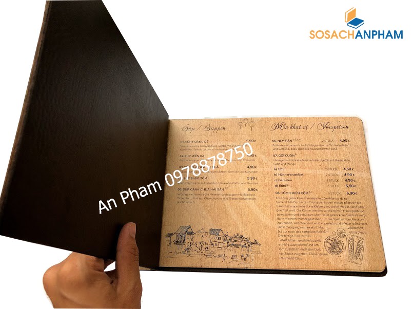 Menu nhà hàng cao cấp