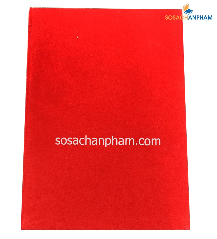 Bìa trình ký nhung đỏ A4