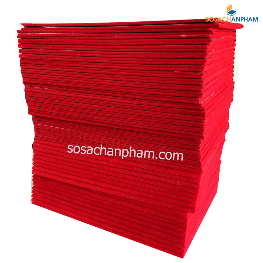 Bìa trình ký nhung đỏ A4