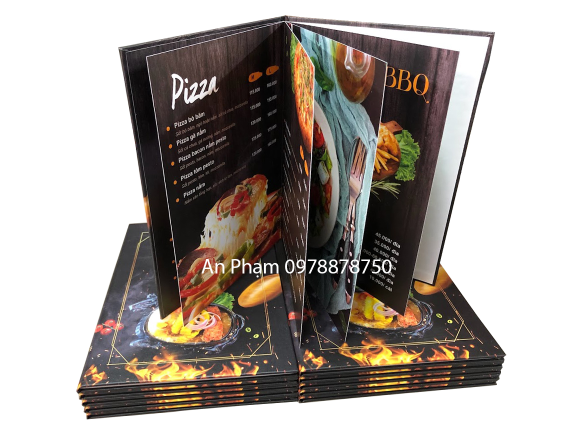 Menu nhà hàng cao cấp